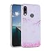 Produktbild Misstars Hülle für Xiaomi Redmi Note 7 Pro/Note 7, Transparent Weich TPU Silikon mit Malerei Muster Clear Backcover Anti-Rutsch Kratzfeste Schutzhülle, Kirschblüten