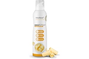 ‎VITALBODY+ SUPPLEMENTS VitalBody+ DailySpray Rapsöl mit Buttergeschmack – 2 kcal Ölspray für Airfryer, Braten & Grillen – Kalorienarm Kochen – Non-stick Cooking Spray, 800 Portionen