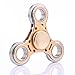 Price comparison product image Samidy 3-Point Smile Design Fidget Spinner Single Finger Decompression Gyro For Kids & Adults SL Focus Stress Reducer Toy Gold