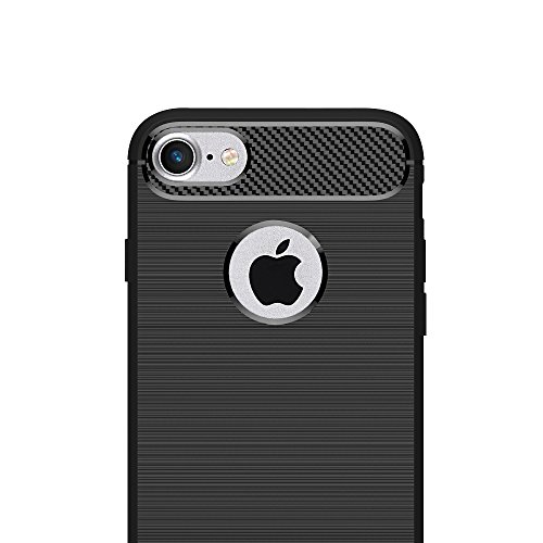 Iphone 7 Hülle Case, Elekin Soft-Flex Capsule Premium Schwarz TPU Handyhülle Schutzhülle Schmaler Telefonschutz für das Iphone 7 – Schwarz - 5