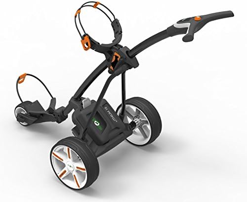 Hill Billy Electric Golf Trolley Cart Orange trim inc 18-hole Lithium Battery and Charger