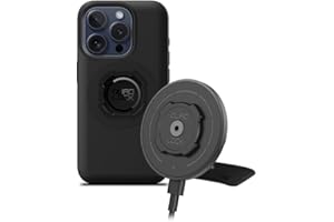 Quad Lock Adhesive Dashboard/Console Car Phone Holder Kit with MAG Wireless Charging Head V2 and MAG Phone Case for iPhone 15 Pro