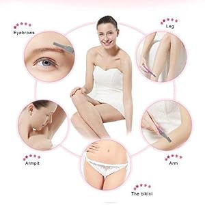Electric Portable Eyebrow Shaver Trimmer Lady Eyebrow Razor Knife Perfect for Shaving Body Hair Remover（Lovely Pink） - Image 7