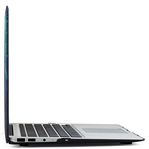 iDOO MacBook Schutzhülle / Hard Case Cover Laptop Hülle [Für MacBook Air 13 Zoll: A1369/A1466] – matt, schwarzer Nebel - 6