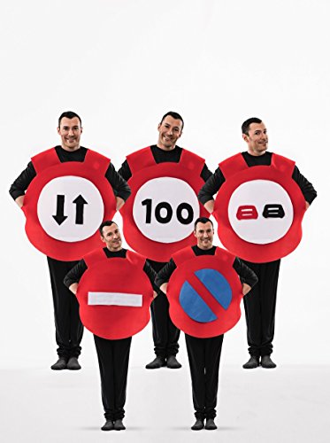 El Rey del Carnaval Verkehrszeichen Kostüm für Erwachsene Einheitsgröße