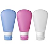 Kitdine Silicone Travel Bottles Squeezable & Refillable Travel Containers For Sh
