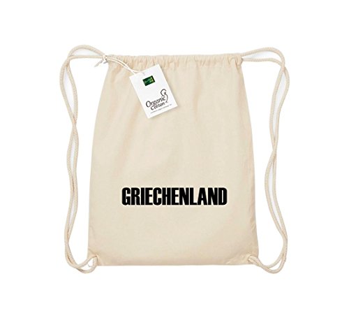 Shirtstown Organic Gymsac Griechenland Land Länder Fussball, natur