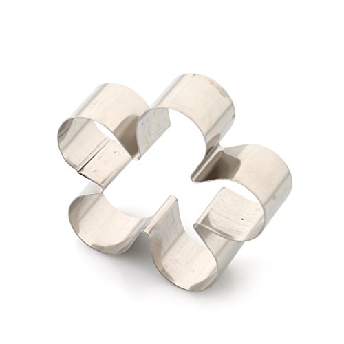 Albeey Edelstahl Ausstechformen Set Zuckerguss Fondant Keks Ausstecher Mit Aufbewahrungsbox (Blume) - 5