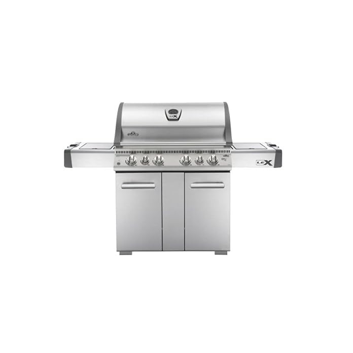 Napoleon Lex605rsbipss Mit Seitenbrenner Infrarot Unten Und Hinten Brenner