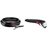 Tefal Ingenio Unlimited On - Juego de 2 Sartenes + Mango extraíble & Mango Ingenio - Mango extraíble, compatible con la serie