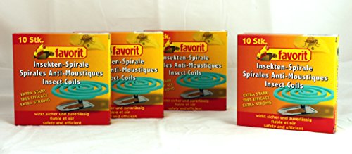 Anti-Mücken-Spiralen von favorit 40 Stück Mückenspirale Insektenspirale Mückenspiralen – Anti Mücken Spirale - 7
