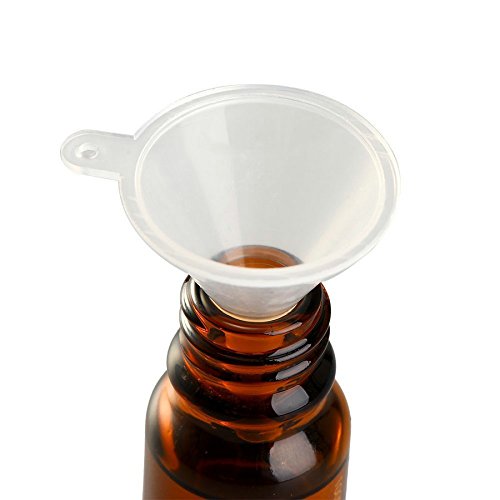 Leisial 10 Stück Mini Kunststoff Trichter Transparent Milchig,3.6cmx3.9cm - 5