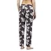 Presence Womens Dark Grey Floral Pyjama Bottoms 10