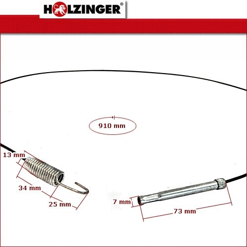 Ersatz Bowdenzug – Antrieb für Holzinger Schneefräse & andere - 2