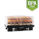 Klarstein Bananarama Déshydrateur alimentaire (minuterie, 40°-70°C, 550W, 6 étages, écran LCD) - noir
