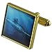 Produktbild U-Boot-Torpedo Goldene Manschettenknöpfe personalisiert graviert box