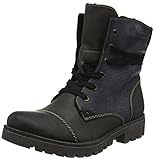 Synthetik Rieker Damen 78522 Warm gefüttert Classics Halbschaft Stiefel und Stiefeletten, Grau (smoke/basalt/ozean/45), 39