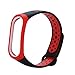 Produktbild Big-Mountain Für Xiaomi Mi Band 3 Band Armband, TPE Weiches Silikagel Uhr Handschlaufe Tab-Stil Luftloch Zweifarbband, Leichtgewicht Ersatz Lüften TPE Sport Soft-Armband