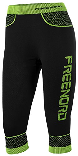 FITTECH ACTIVE Damen Thermoaktiv Laufhose Sporthose 3/4 Fitness Pilates Outdoor Radsport Running - 2
