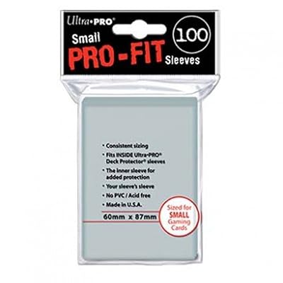 Ultra Pro - 330492 - Jeu De Cartes - Housse De Protection - Pro-fit - Transparent - Petit - C100