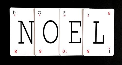 NOEL - VINTAGE LEXICON STYLE LETTER PLAYING CARDS - CREATE YOUR OWN PERSONALISED GIFT!