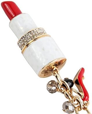 ZHJZ Lipstick Keychain and High-heel Shoe Pendant Key Ring
