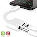 Produktbild Kopfhörer für iPhone 7 Adapter Klinken Ladegerät 3,5mm Kopfhörer Splitter Adapter Dongle Audio und Ladegerät Adapter Kompatibel für iPhone 8/8 Plus/X/XS MAX/7/7Plus Anschlusskabel Unterstützung iOS 12
