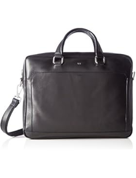 Tosca Blu Herren Sir Laptop Tasche, Schwarz (Black), 10 x 31 x 40 cm
