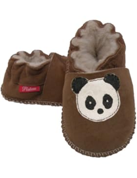 Plateau Tibet - ECHT LAMMFELL Baby Kinder Schuhe Babyschuhe Krabbelschuhe Jungen Mädchen Lammfellschuhe - Panda...