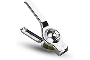 D DIRECT MART THE QUALITY SERVICE YOU EXPECT Direct Mart Lemon Squeezer with Bottle Opener, Efficient Manual Juicer, Easy Clean & Use Kitchen Items, Stainless Steel Non Slip Hand Press, Lightweight Lime Squeezer, No Rust Accessories (Silver)