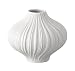 Produktbild Rosenthal 13027-100102-26008 Miniaturvase Plissée aus weißem Porzellan, Höhe 8 cm