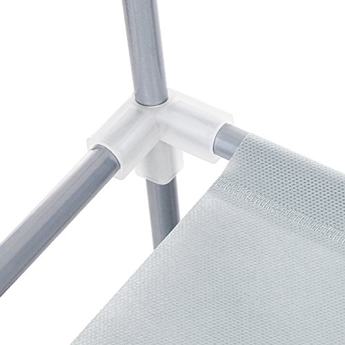 Songmics 5 Ebenen Schuhregal Schuhständer Schuhablage Schuhschrank für 25 paar Schuhe grau 88 x 91 x 28 cm LSR05G - 4