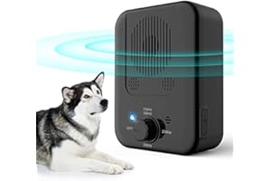 BUBBACARE Antibell für Hunde, Ultraschall Hunde Anti Bellen Gerät, Antibell Gerät Hund Anti Bellgerät Bellenstopper Antibell für Hunde Hundebellen-Abschreckmittel Hunderindenstopper für Kleine Große (Schwarz)