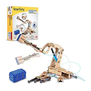 Smartivity Hydraulic Crane STEM Educational DIY Fun Toys, Educational & Construction based Activity Game for Kids 8 to 14, Gifts for Boys & Girls, Learn Science Engineering Project, Made in India