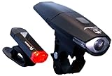 Black Widow / Moon USB Rechargeable Bike Light Set. NO MORE BATTERIES!!