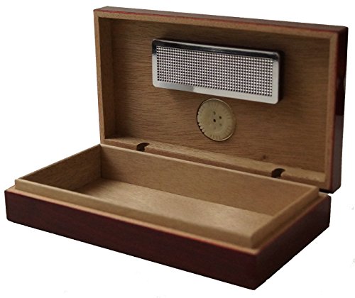 GERMANUS Tragbarer Reise Humidor in braun mit GERMANUS Humidor Brevier II - 2