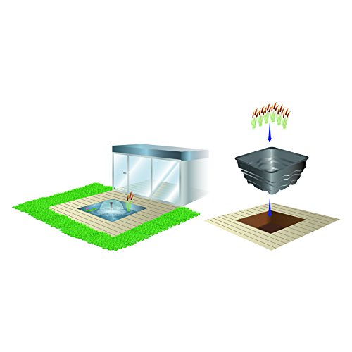 „Heissner B080-00 PE-Terrassen-Becken quadratisch 70 Liter, perfekt für Terrassen und Balkone - 5