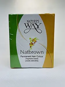 Natures Way NATBROWN vegetable hair colour dark brown(36 packs x 20 grams)