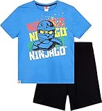  LEGO Ninjago Jungen Shorty-Pyjama (104-110, Blau)