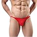 Produktbild Amlaiworld Herren Unterwäsche, Männer Ultradünne Breath Big Boxer Slips Unterwäsche Unterwäsche (M, Rot)