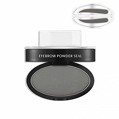 TOPBeauty Beauty Cosmetics Long Lasting Eyebrow Powder Women Eyebrow Stamp Palette Makeup Tool Straight Grey