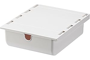 Allyson Kleine Selbstklebende Schublade: Robustes Kunststoff-Design, 2kg Füllmenge, Ideal für Büro & Zuhause - Organizer, Schreibtisch, Regal, Ordnungssystem, Versteckte Aufbewahrung (Weiß)