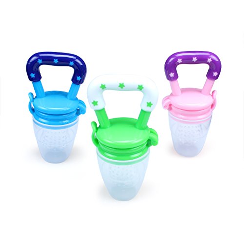 Edealing New Nipple Fresh Food Milk Nibbler Feeder Feeding-Tool Sichere Baby & Supplies Spielzeug Packung mit 3 - 7