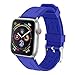 Produktbild Armband für Apple Watch Series 4 40/44mm Band, MuSheng 7 Farben Fitness Weich Silikon Ersatz Uhrenband Sport Armband Schnalle Strap für Apple Watch Series 4 (Blau, 40 MM)