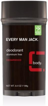 Every Man Jack Deodorant - Cedarwood - 89ml (4 Pack Bundle)