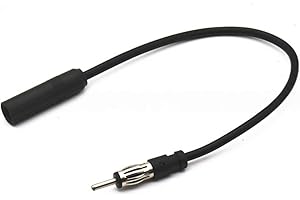 Panlouting Cavo Adattatore di Prolunga per Antenna Autoradio | DIN Maschio a DIN Femmina | 35cm | Cavo Coassiale RG174 FM AM per Veicoli, Camion, Autoradio, Unità Principale