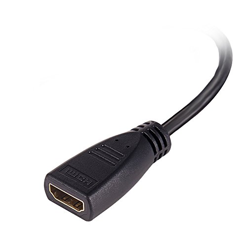 MEALINK 6 Zoll High Speed Micro HDMI männlichen (Typ D) weibliche HDMI (Typ A) Adapter kompatibel mit Kindle, Blackberry, HTC, Motorola, Samsung, Sony, Pantech - 2