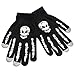 Produktbild JOYKK Unisex Kinder Vollfinger-Handschuhe Winter Radfahren Halloween Horror Skull Claw Skelett Anti-Rutsch-Gummi-Outdoorhandschuhe Wrist Warmer - Black & White