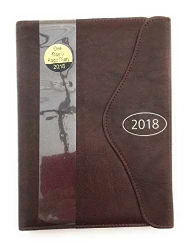 Download 2018 A5 Jour par page Agenda et un stylo marron