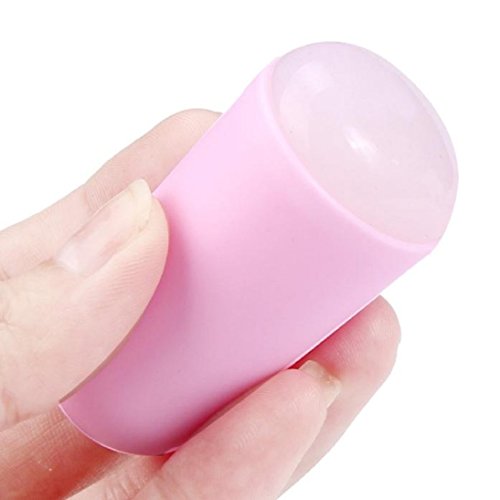 DDLBiz® Scraping Knife Set Portable Accessories, Nail Art Stamp Tools Matte Nail Seal (Pink)